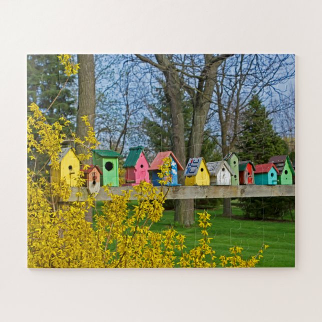 Birdhouse Boulevard Jigsaw Puzzle (Horizontal)