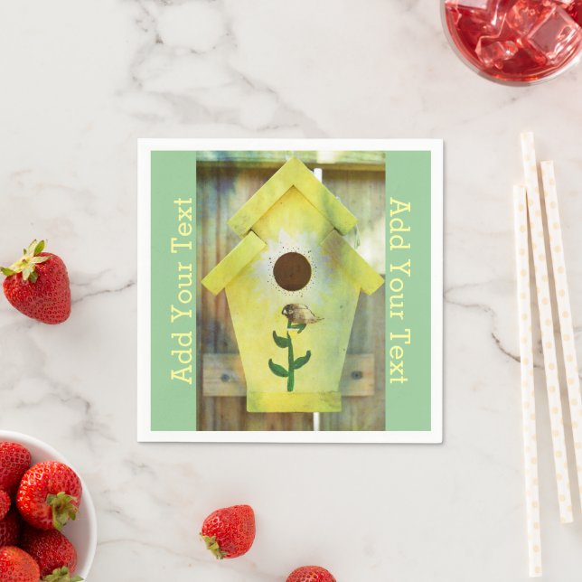 Birdhouse by Shirley Taylor Paper Napkins (Insitu)