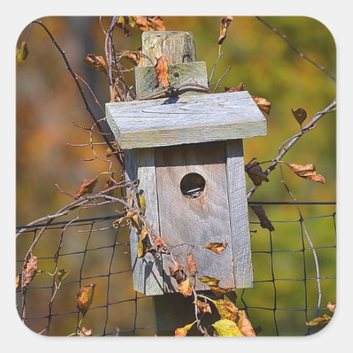 Birdhouse In Autumn Sticker