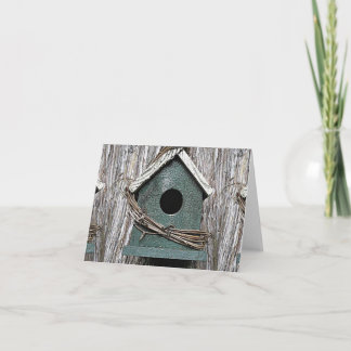 birdhouse note card