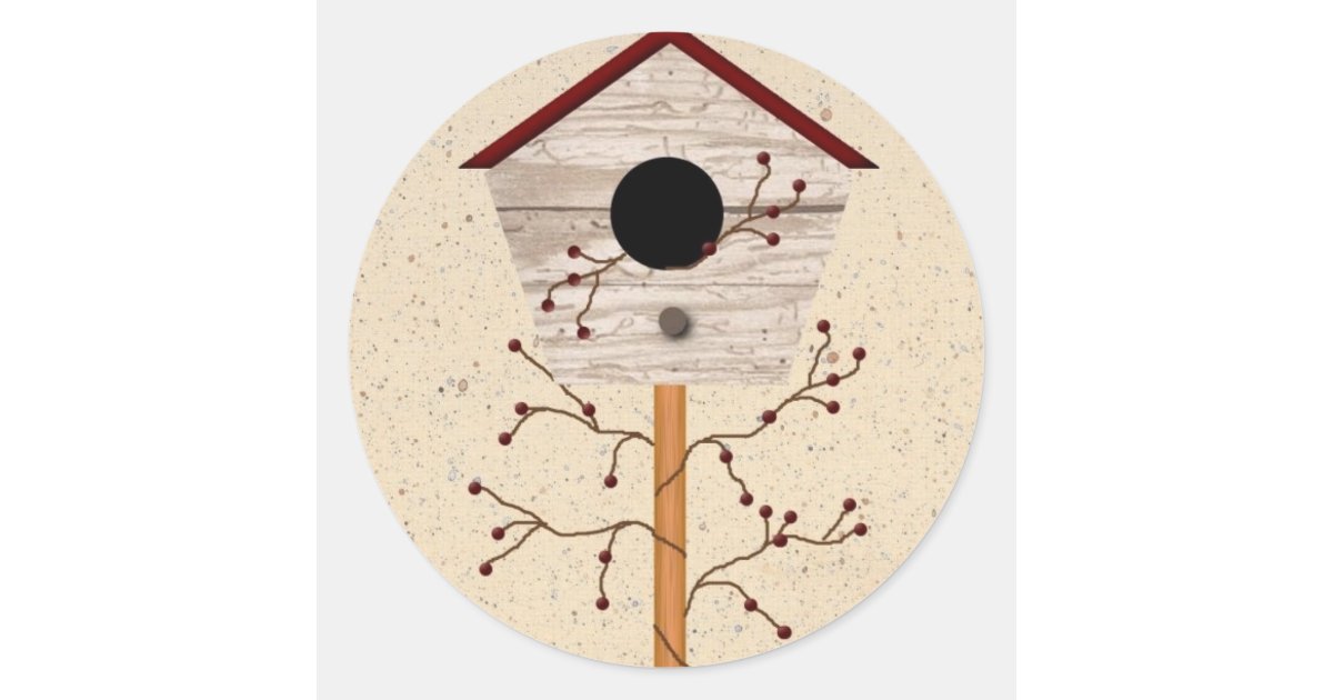 Birdhouse Sticker | Zazzle