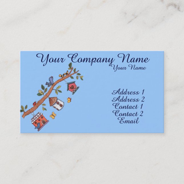 Birdhouses Business Card (Front)