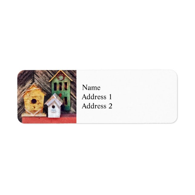 Birdhouses for Sale Label (Front)