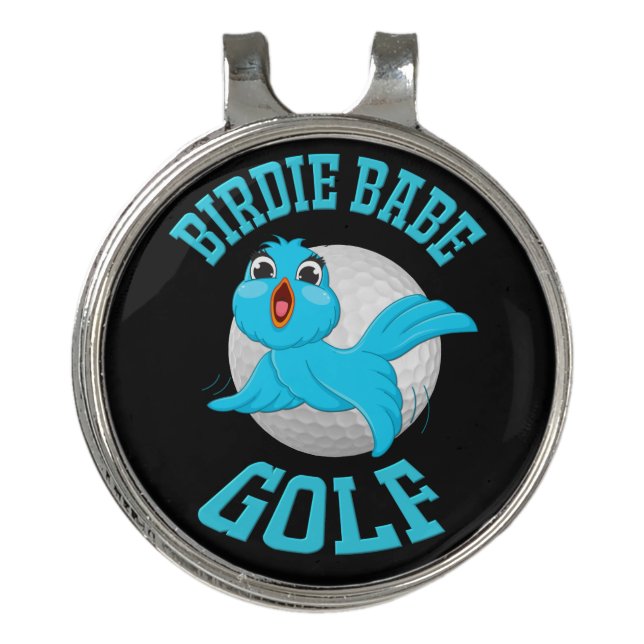 Birdie Babe Golf Hat Clip And Ball Maker (Front)