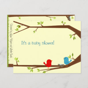 Birdie Baby Shower Invitation