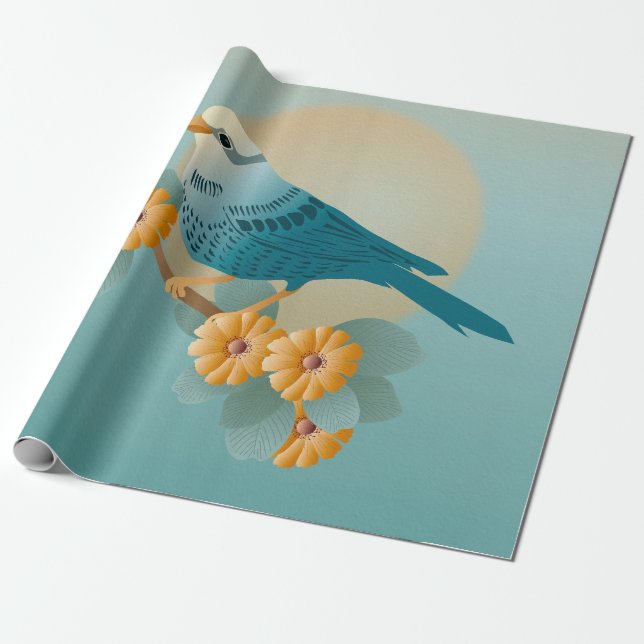 birdie bluey wrapping paper (Unrolled)