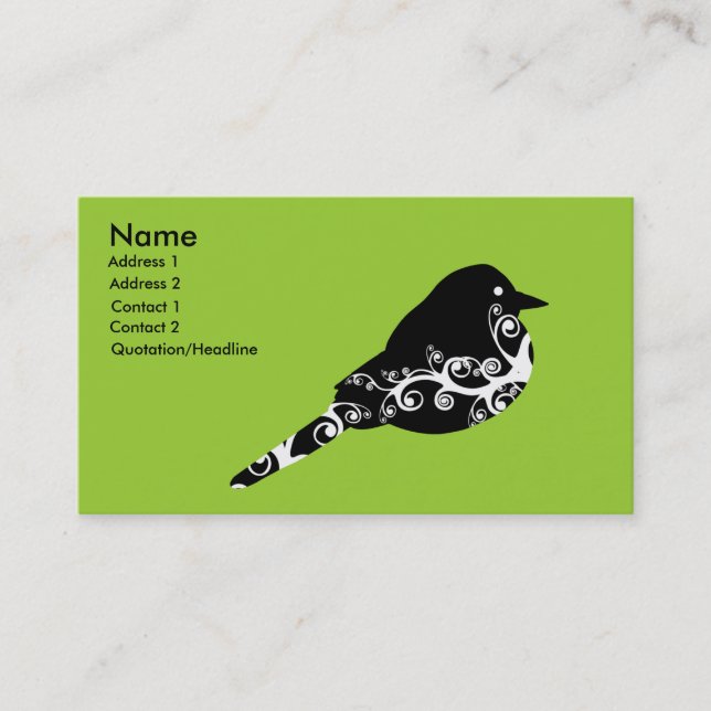birdie business card (Front)