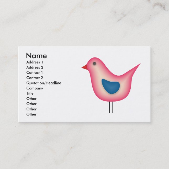 Birdie Business Card (Front)