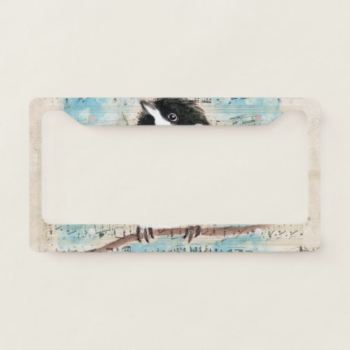 Birdie Chickadee Music License Plate Frame