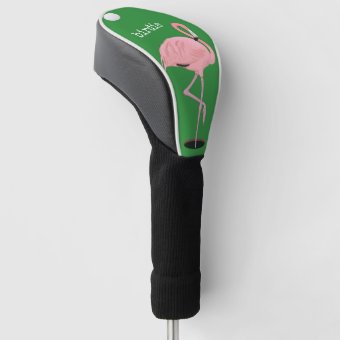 Birdie Flamingo Golf Head Cover | Zazzle