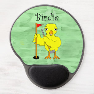 Birdie Golfer Chick Gel Mouse Pad
