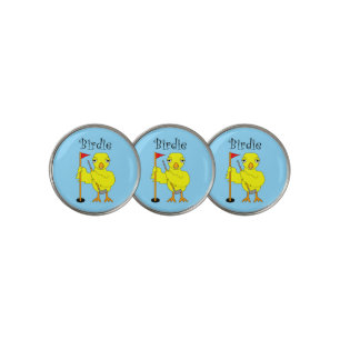 Birdie Golfer Chick Golf Ball Marker
