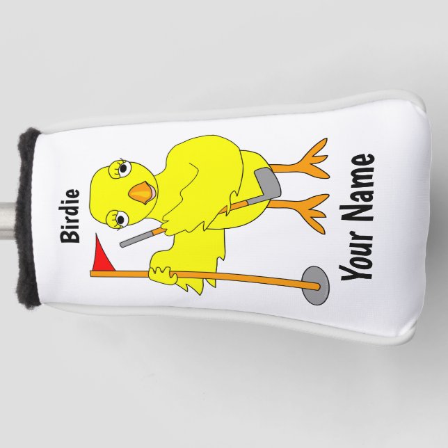 Birdie Golfer Chick Golf Head Cover (Front)