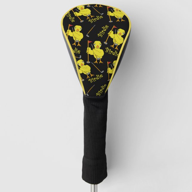 Birdie Golfer Chick Golf Head Cover (Front)