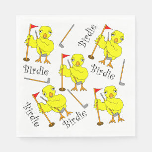 Birdie Golfer Chick Napkins