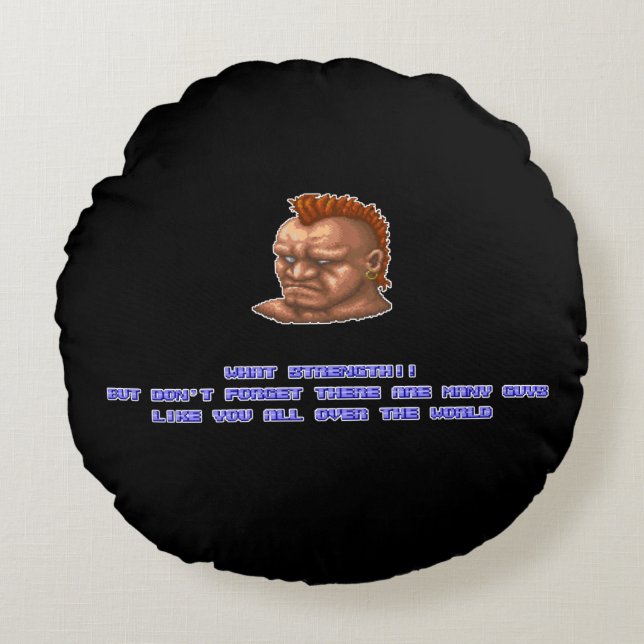 Birdie KO'ed Round Pillow (Front)