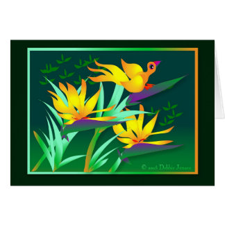 Birdie of Paradise by Debbie Jensen Cards