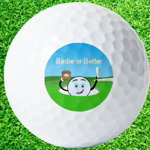 Birdie or Better Golf Ball Celebrating Hole in One