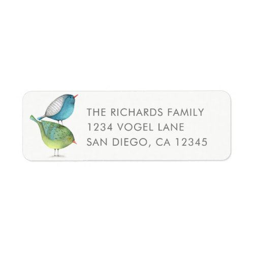 Birdie Return Address Label