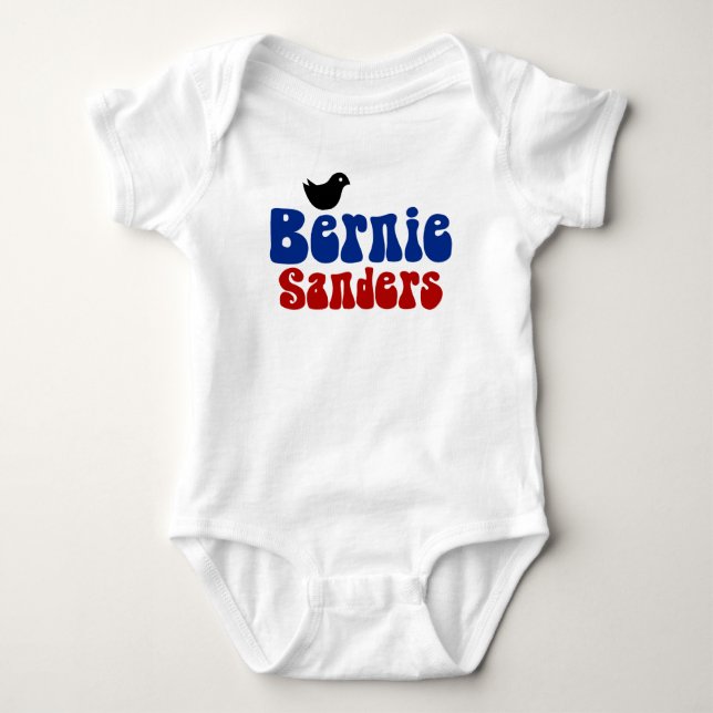 Birdie Sanders 2016 Retro Bernie Baby Bodysuit (Front)