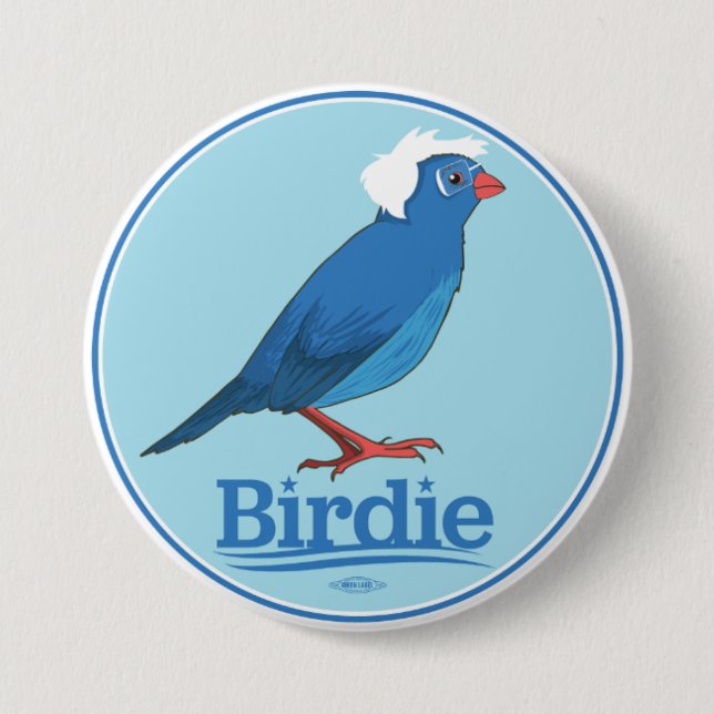 Birdie Sanders Pinback Button (Front)