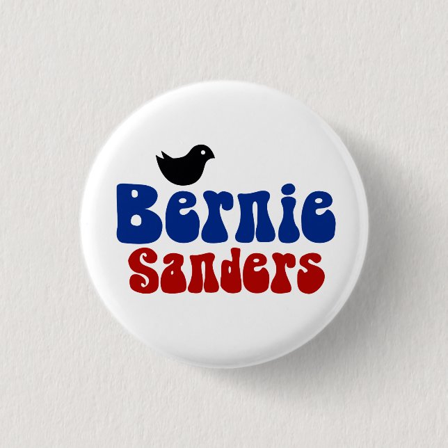 Birdie Sanders Retro Bernie POTUS Button (Front)