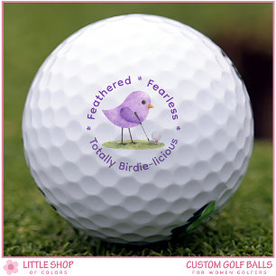 Birdie Theme Women's Customizable Golf Balls