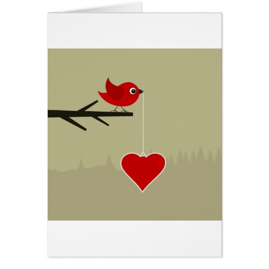 Birdie with heart cards (Front)