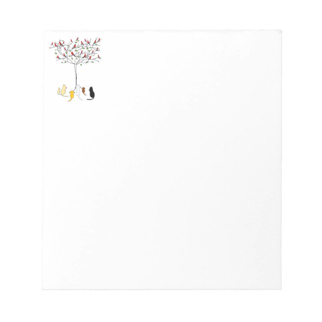 Birdies and cats notepad (Front)