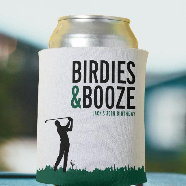 Birdies & Booze Adult Golf Birthday Party Can Cooler (Birdies & Booze Adult Golf Birthday Party Can Cooler
)