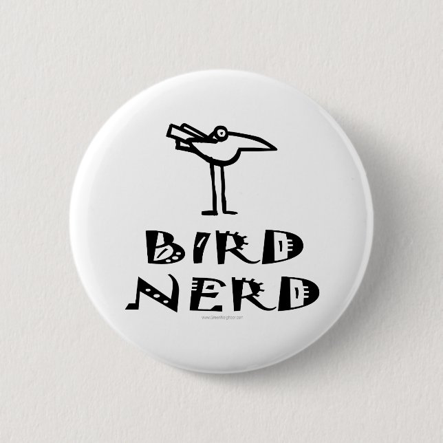 Birding, Birdwatching, Ornithology Button (Front)