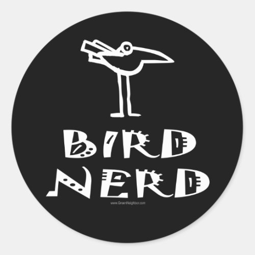 Birding Birdwatching Ornithology Classic Round Sticker