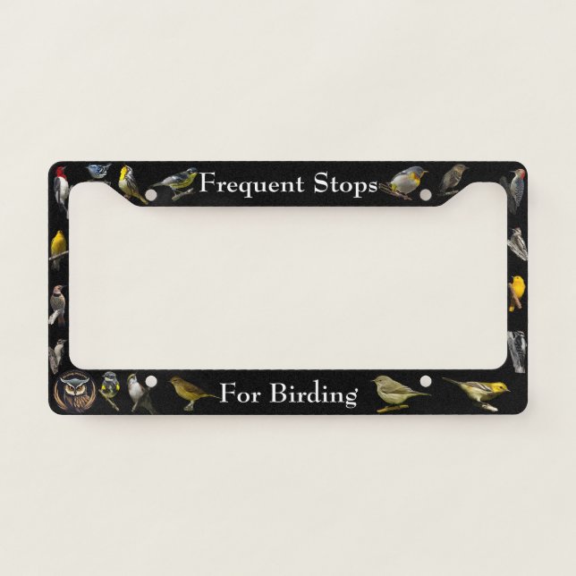 Birding License Plate Frame (Front)