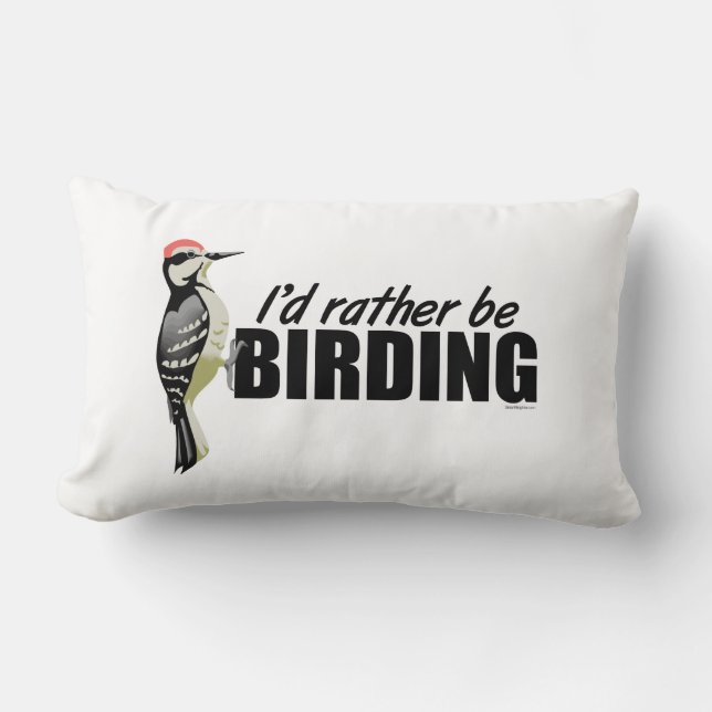 Birding Lumbar Pillow (Front)