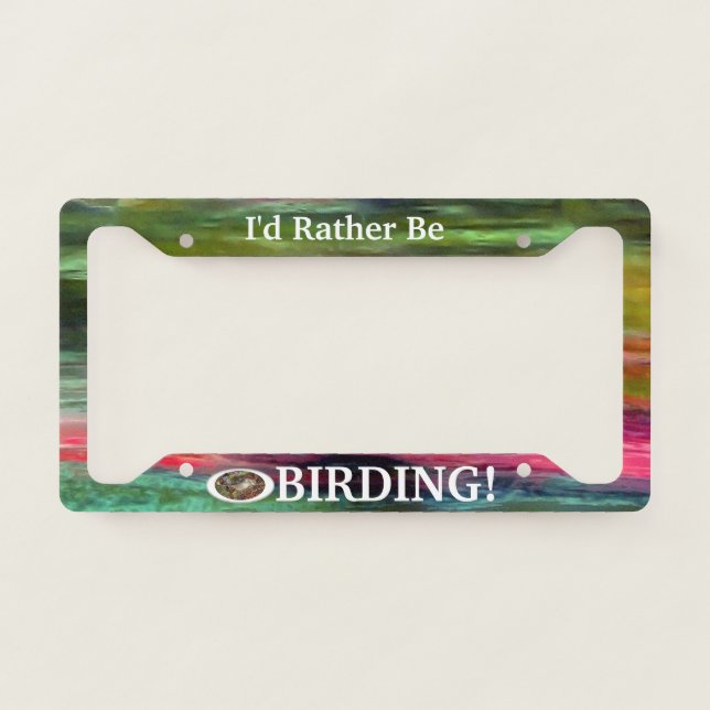 Birding,  Mockingbird License Plate Frame (Front)