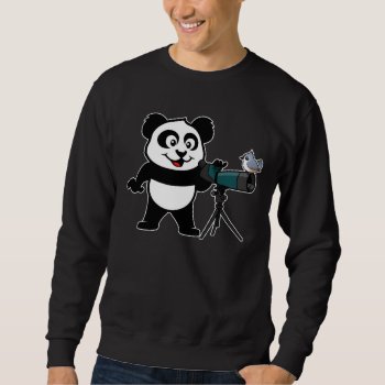 Birding Panda Sweatshirt by cuteunion at Zazzle