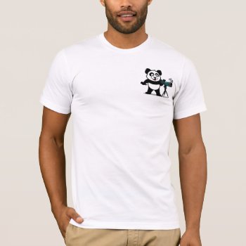 Birding Panda T-shirt by cuteunion at Zazzle