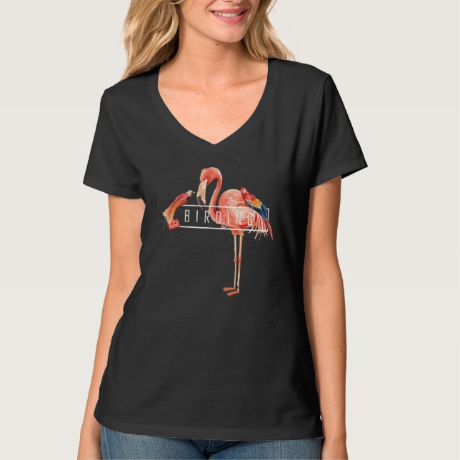 Birding Watching Birdwatching Watcher Birdwatcher  T-Shirt (Front)