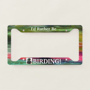 Birding, Wood Duck Medium Design License Plate Frame