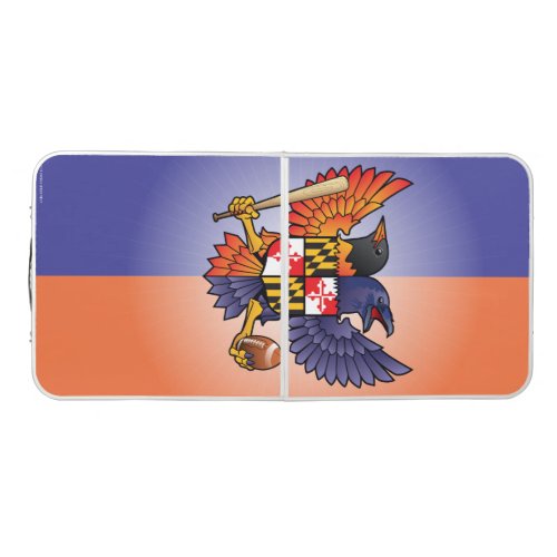 Birdland Maryland Crest Beer Pong Table