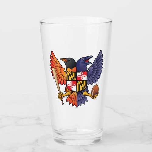 Birdland Maryland Crest Glass