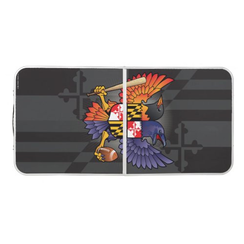 Birdland Maryland Shield Beer Pong Table