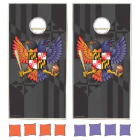 Baltimore Ravens and Orioles Cornhole Wraps - Set of 2