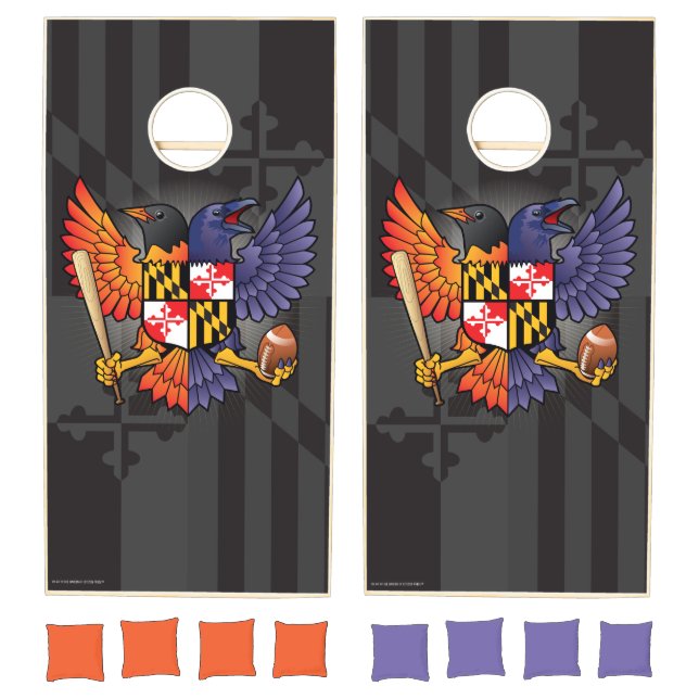 Birdland Maryland Shield Cornhole Set (Set)
