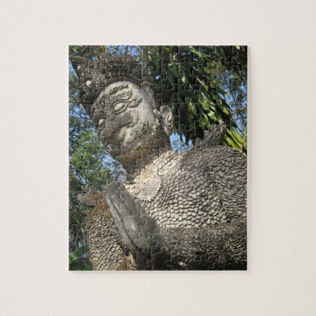 Birdman Wai... Nong Khai, Isaan, Thailand Jigsaw Puzzle (Vertical)