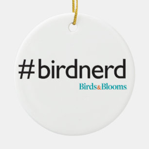 #BirdNerd Ceramic Ornament