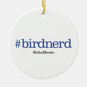 #birdnerd ceramic ornament