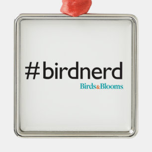 #BirdNerd Metal Ornament