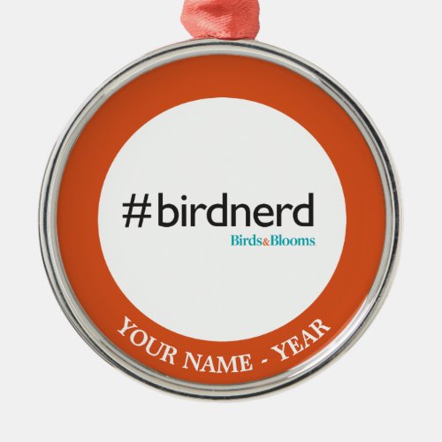BirdNerd Metal Ornament