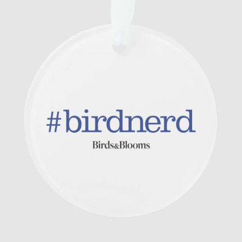 birdnerd ornament
